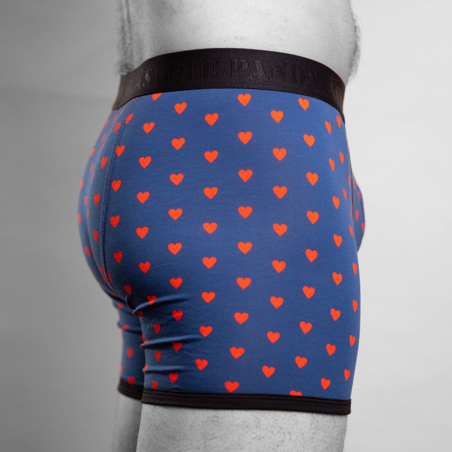 Heart fitted bamboo boxers by Swole Panda