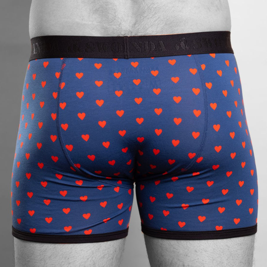Heart fitted bamboo boxers by Swole Panda