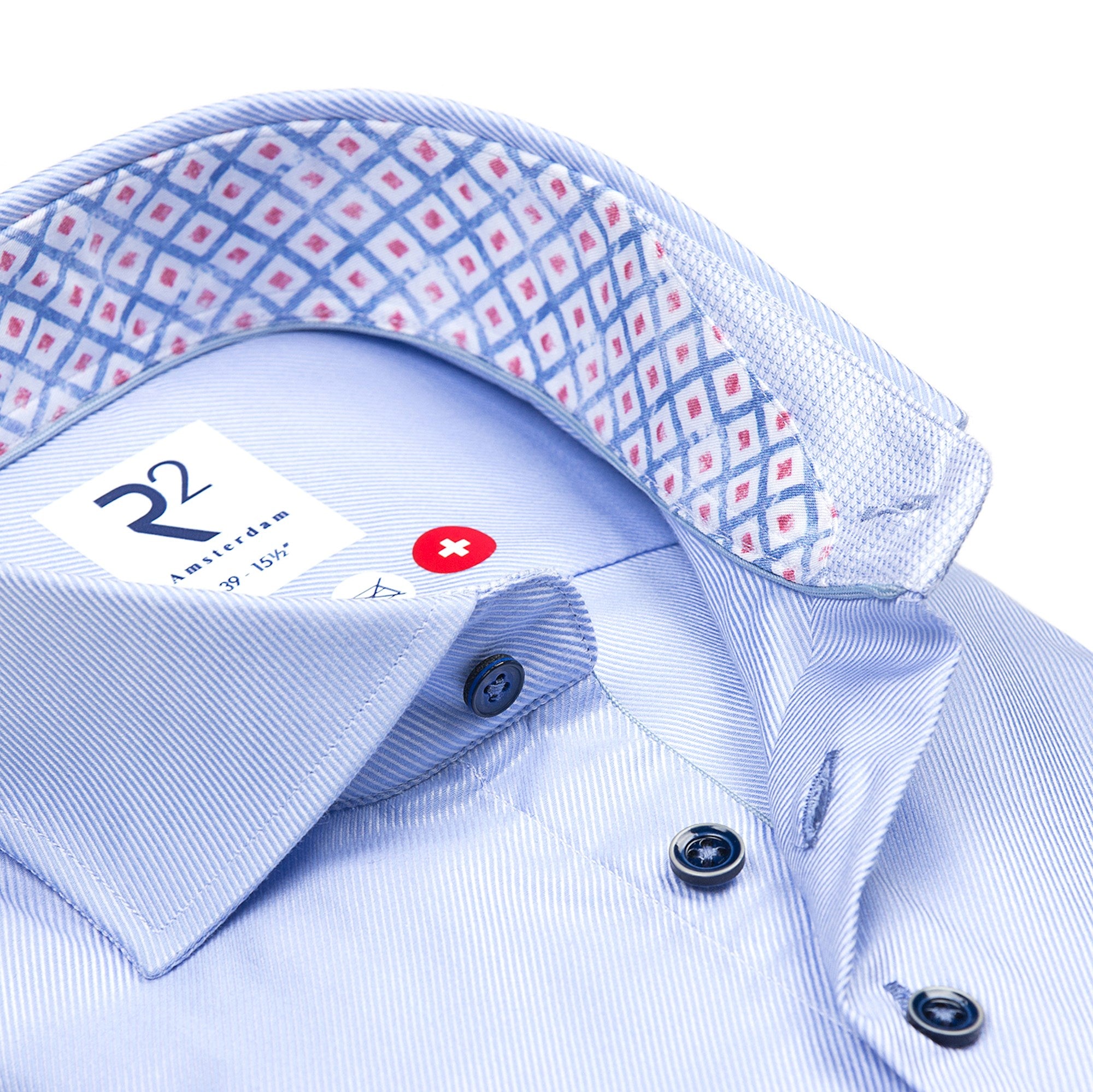 Blue non-iron twill by R2