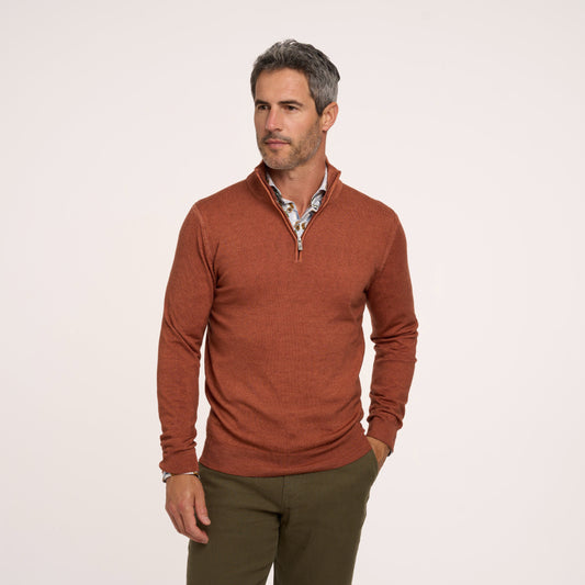 Fine knit Merino in brick by R2