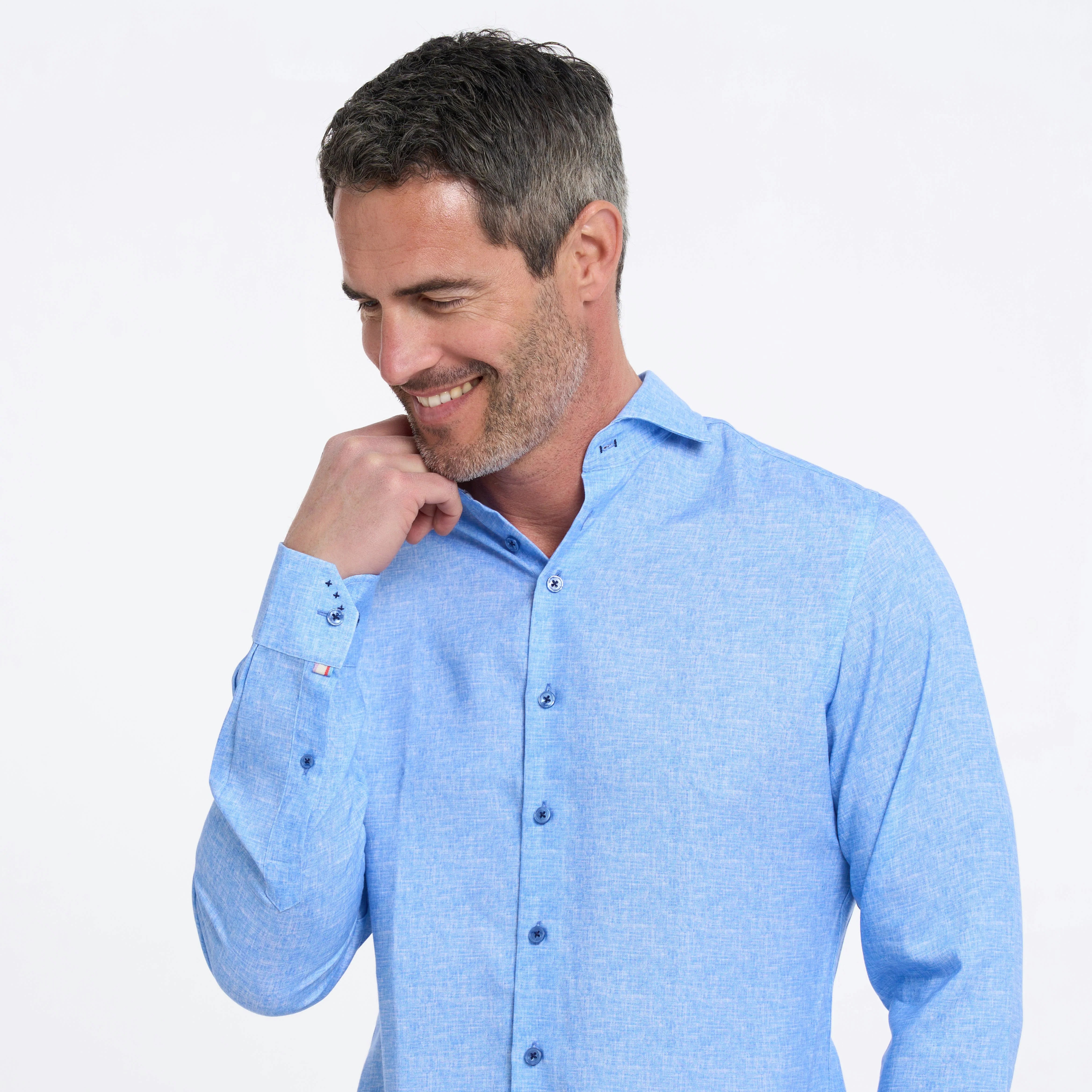 Lyocel shirt in Baby Blue from R2