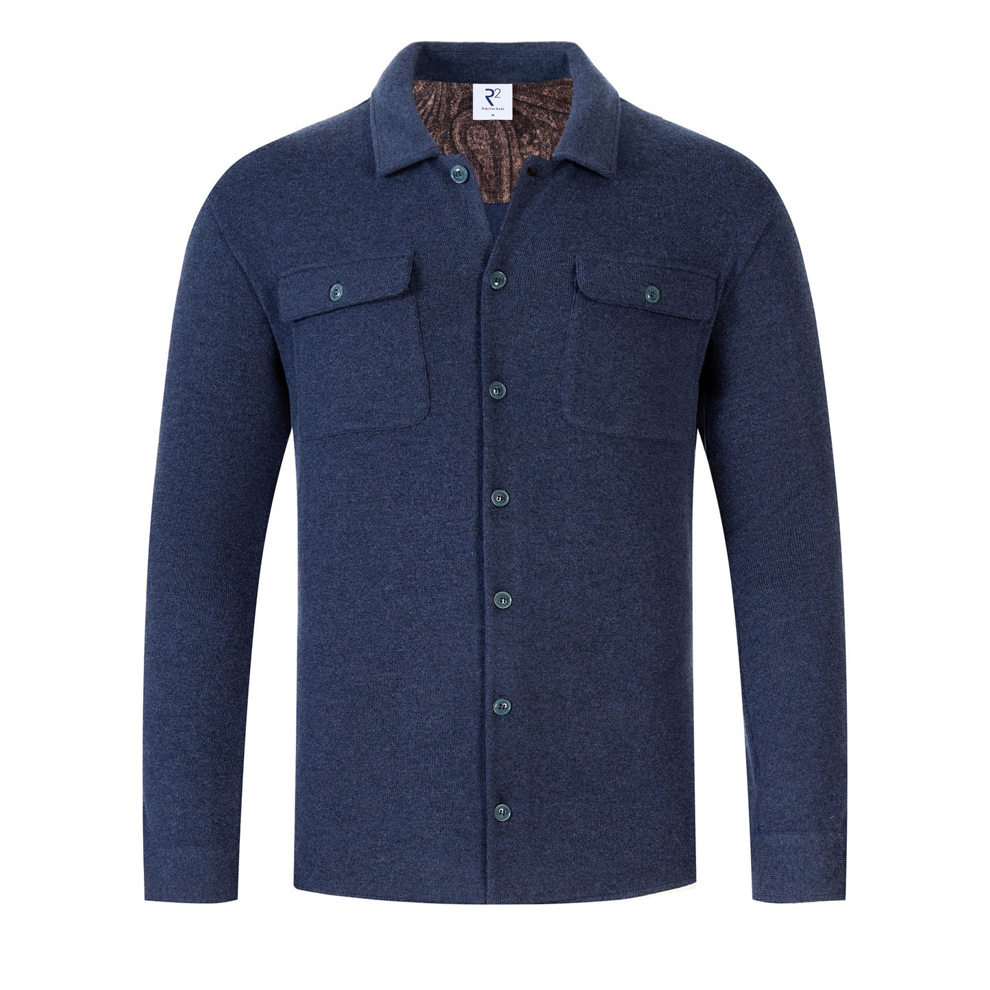 Overshirt in navy blue by R2