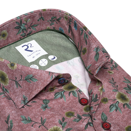 Burgundy Floral Cotton by R2