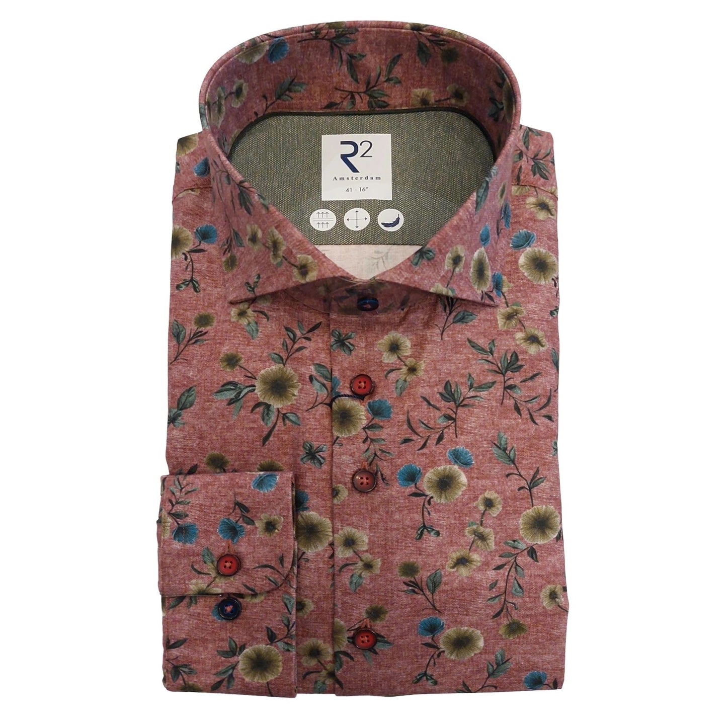 Burgundy Floral Cotton by R2
