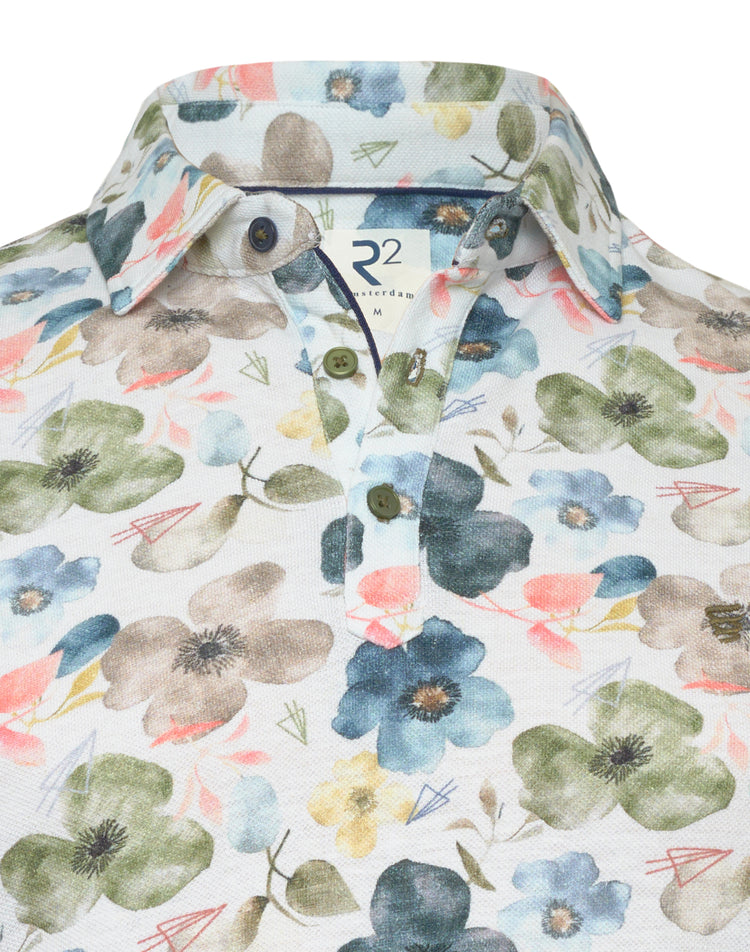 Floral Polo in Multicolour Anenomes by R2