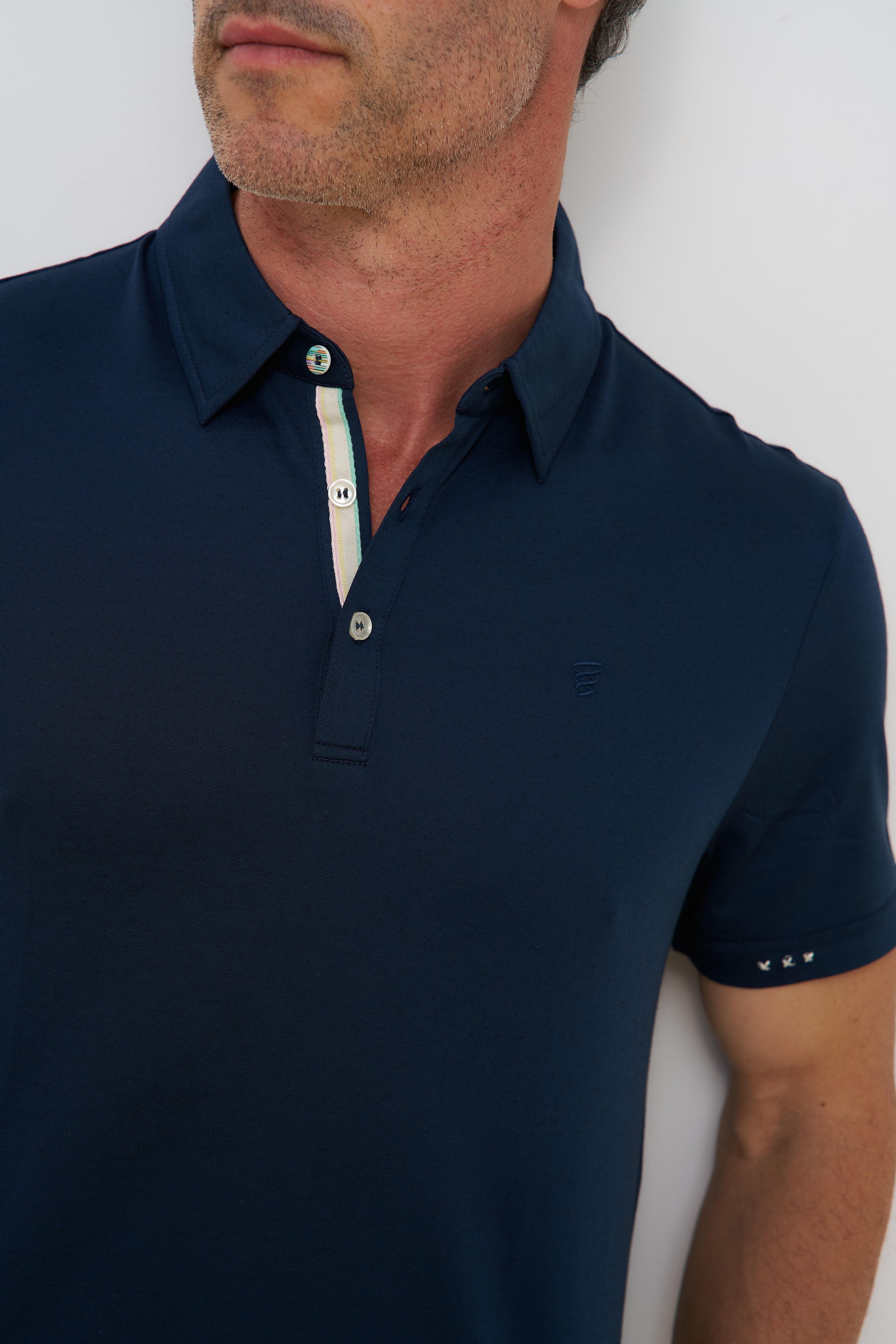 Knitted Cotton Blend in Navy by R2