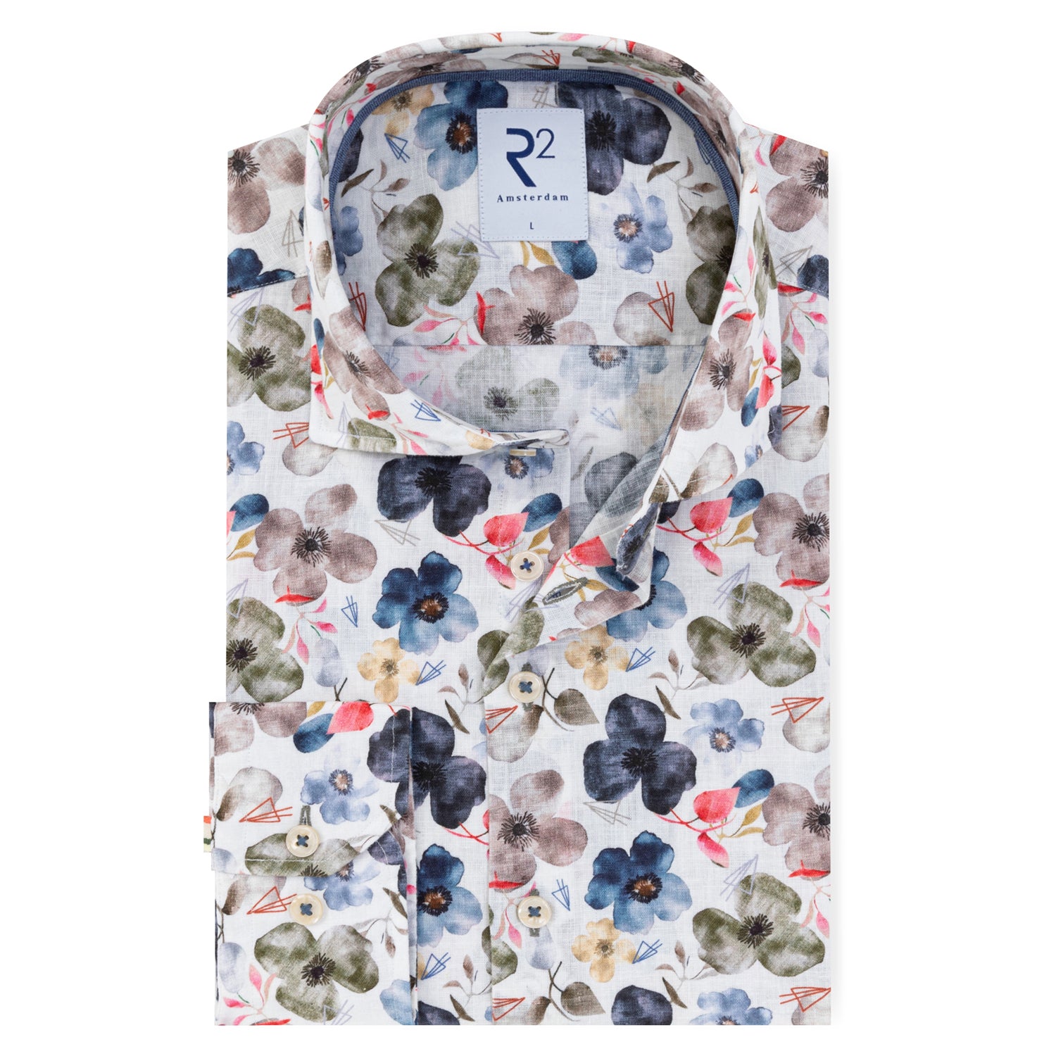 Multicolour Floral Linen Cotton by R2