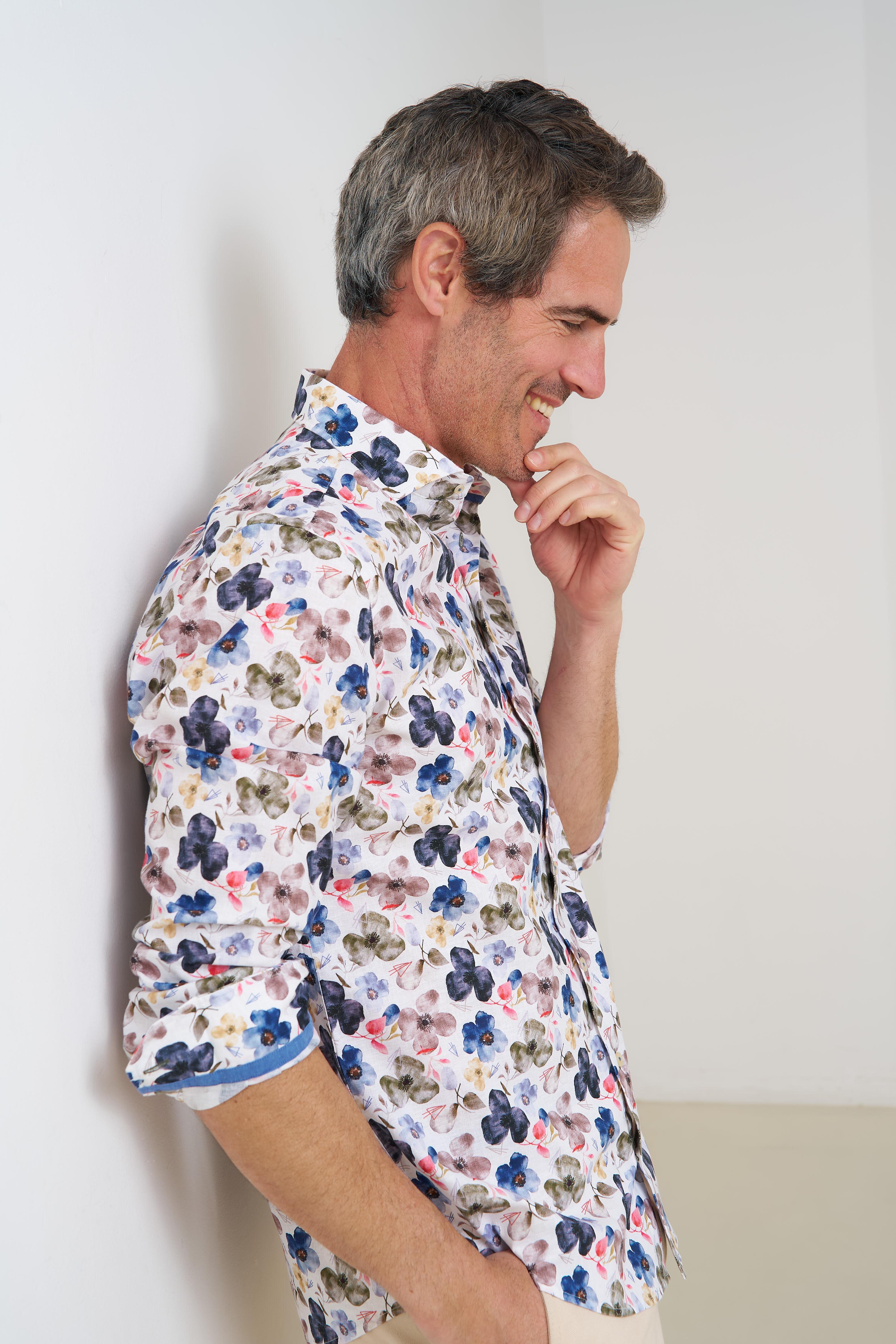 Multicolour Floral Linen Cotton by R2