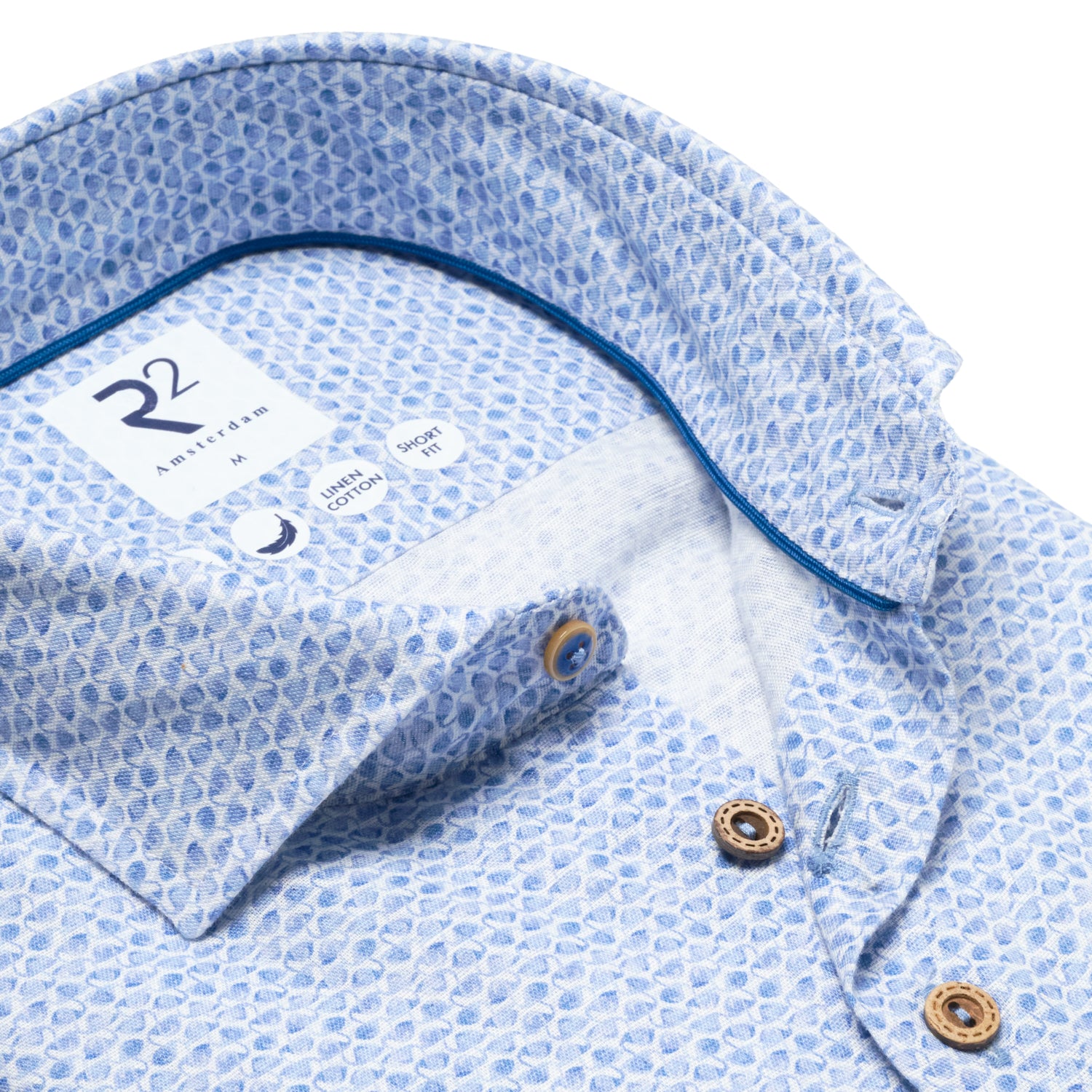 Abstract flamingo in blue by R2