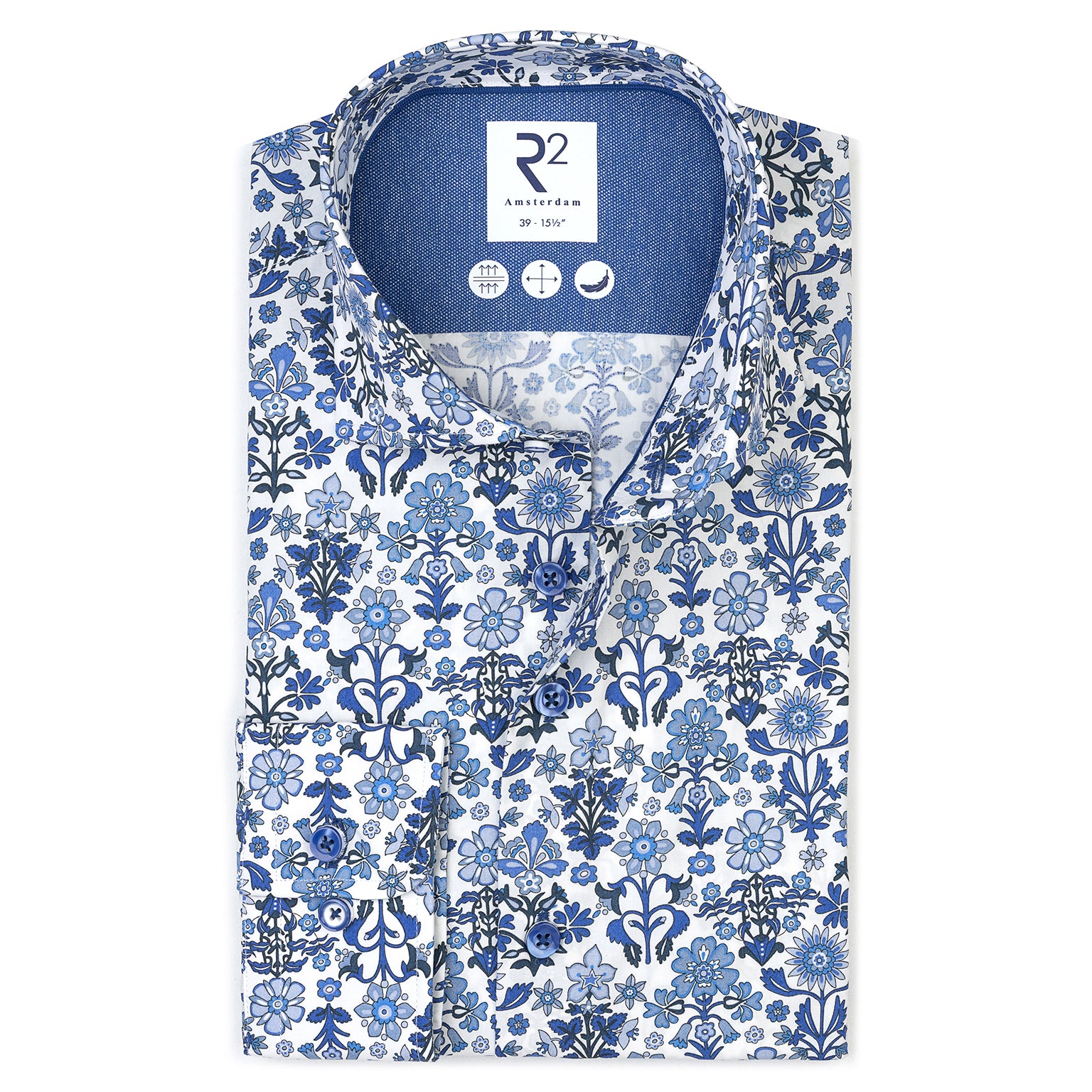 Marlow Blue Floral Liberty Fabric by R2