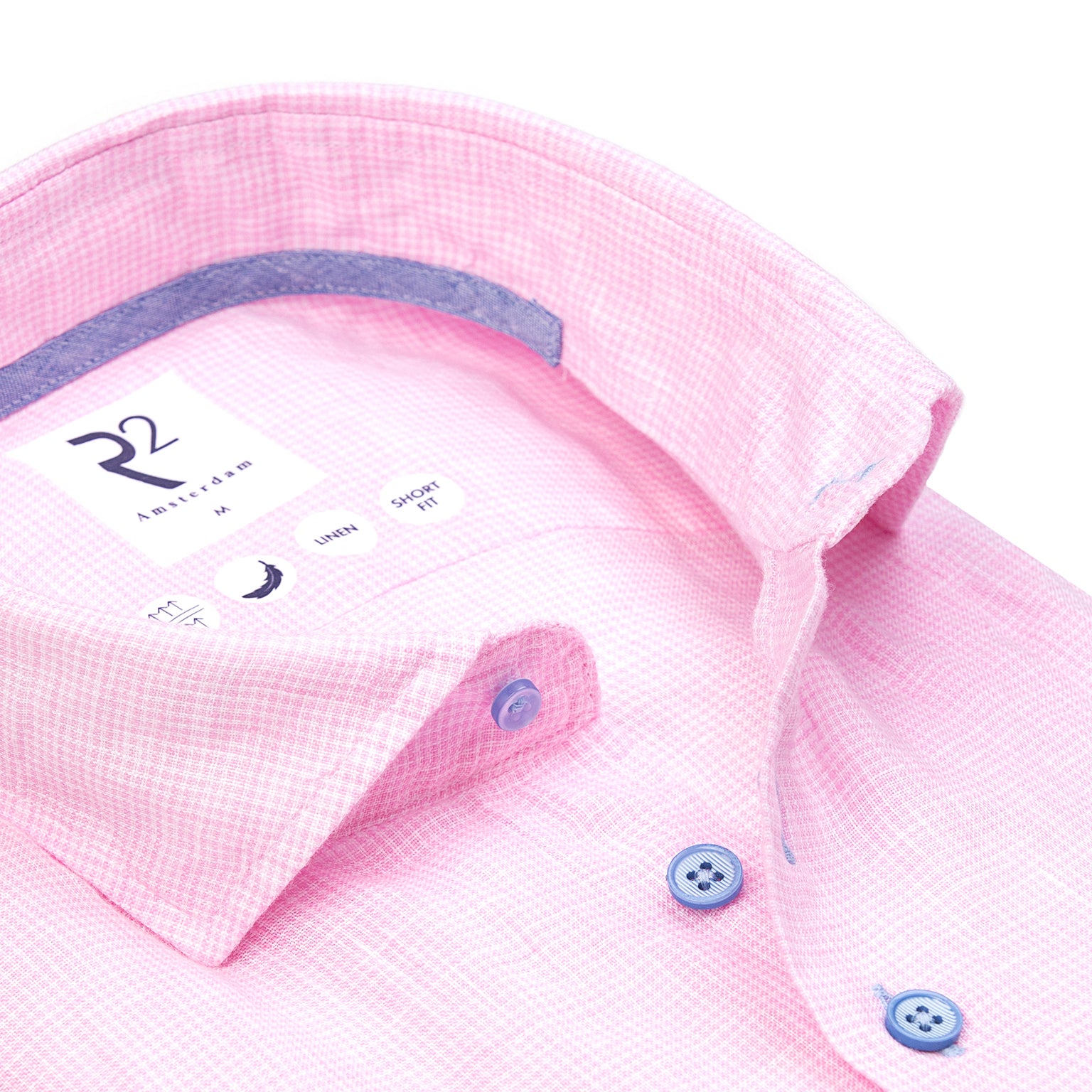 Mini Check Linen in Pink by R2