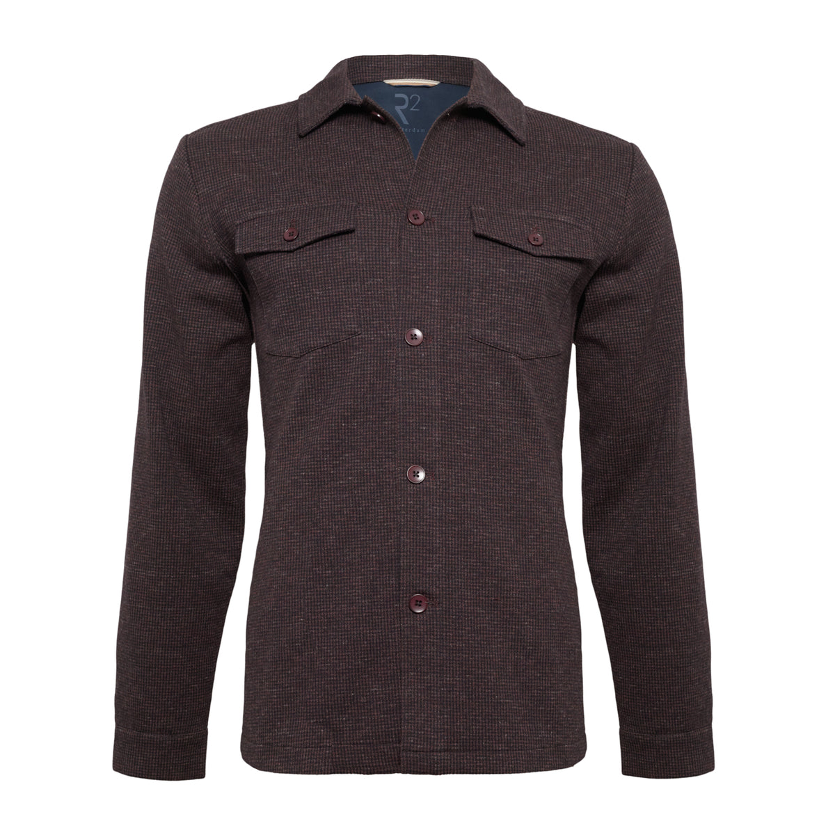 Brown Houndstooth Shacket by R2