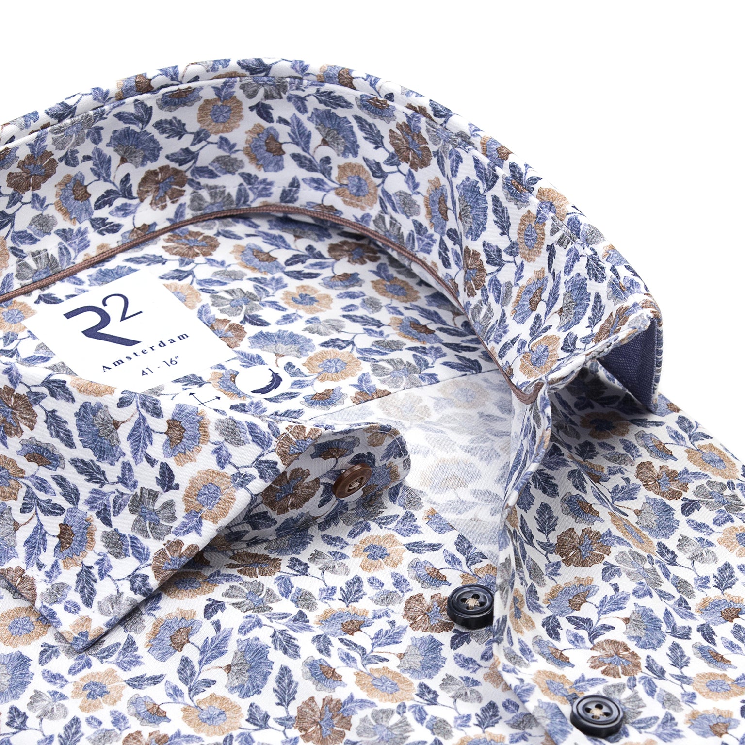 Blue and Beige Floral by R2