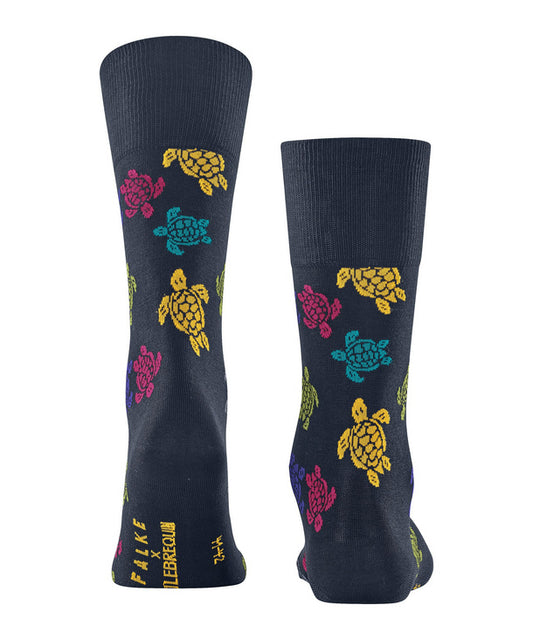 Navy Vilbrequin socks by Falke