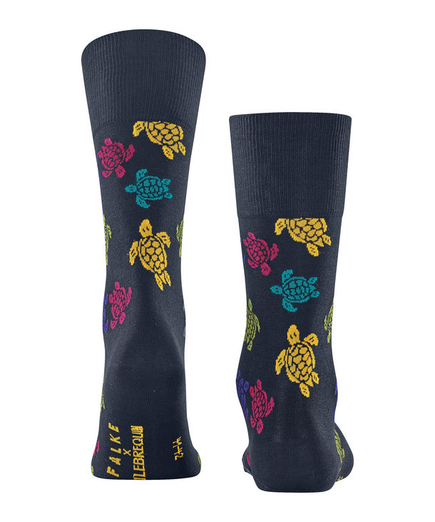 Navy Vilbrequin socks by Falke