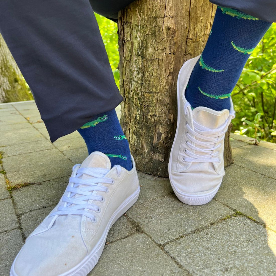 Crocodile socks by Swole Panda