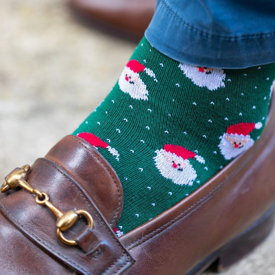 Santa Claus socks by Swole Panda