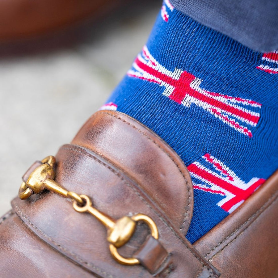 Union Jack socks by Swole Panda