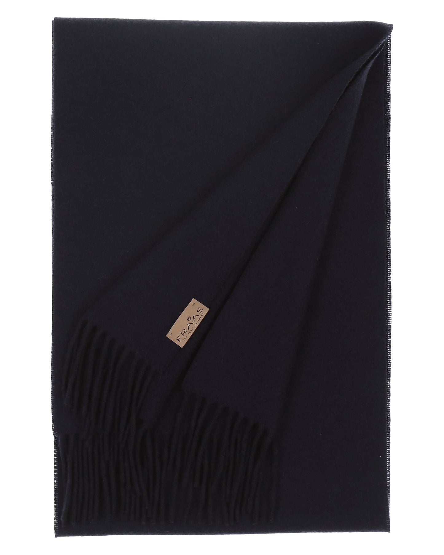 Navy cashmere scraf by Fraas
