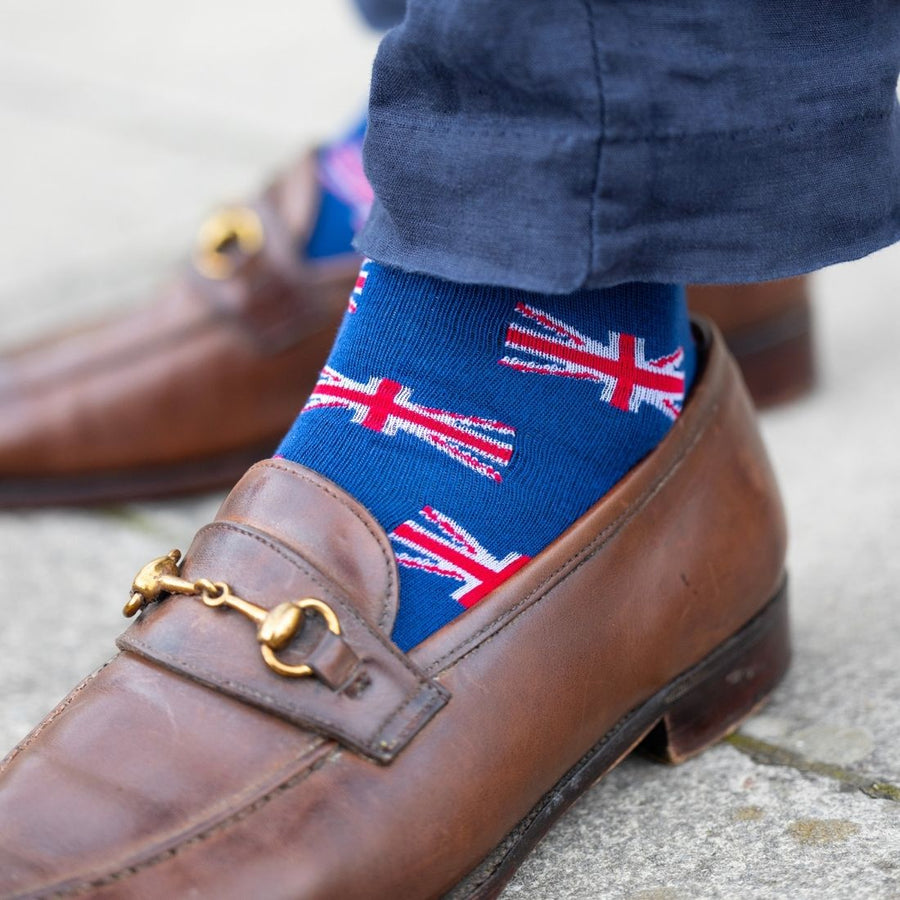 Union Jack socks by Swole Panda