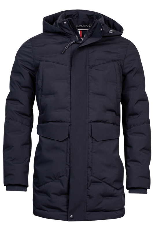 Water and windproof coat in navy by Giordano