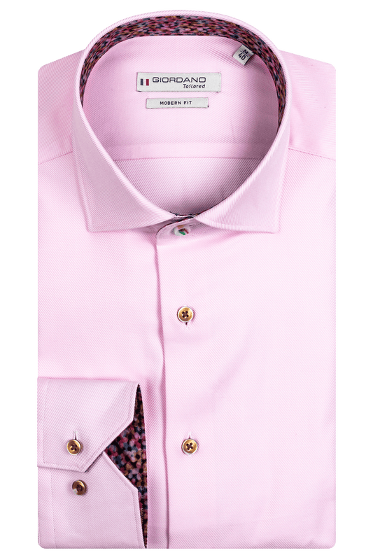 Liberty fabric trim on pink by Giordano