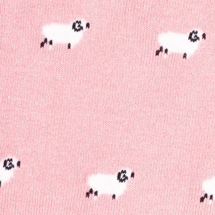 Sheep socks in pink by Swole Panda
