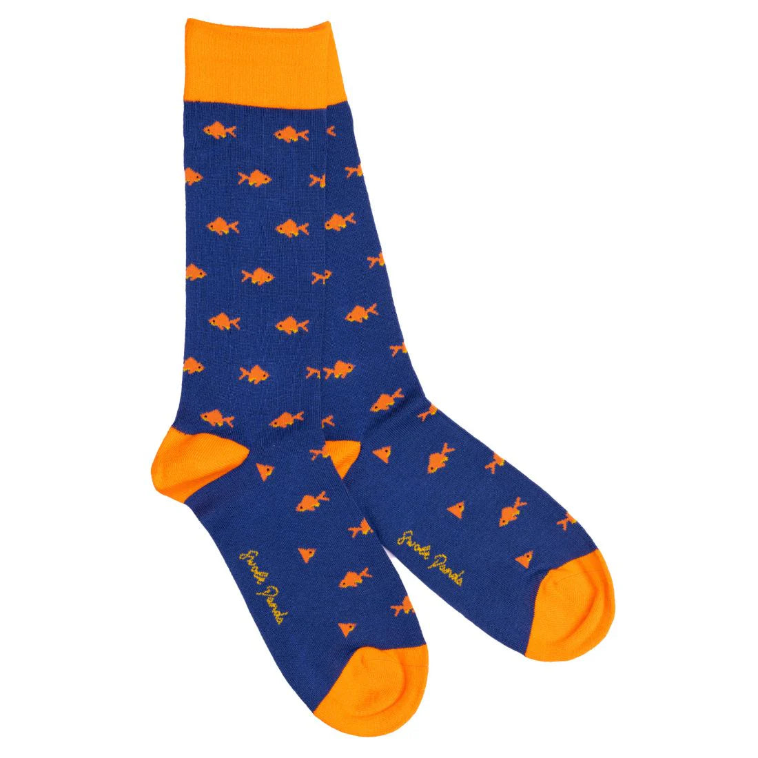 Gold Fish bamboo socks by Swole Panda