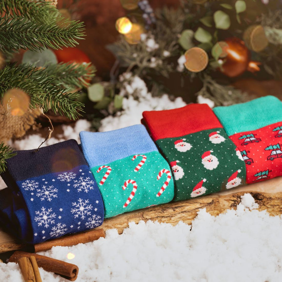 Santa Claus socks by Swole Panda