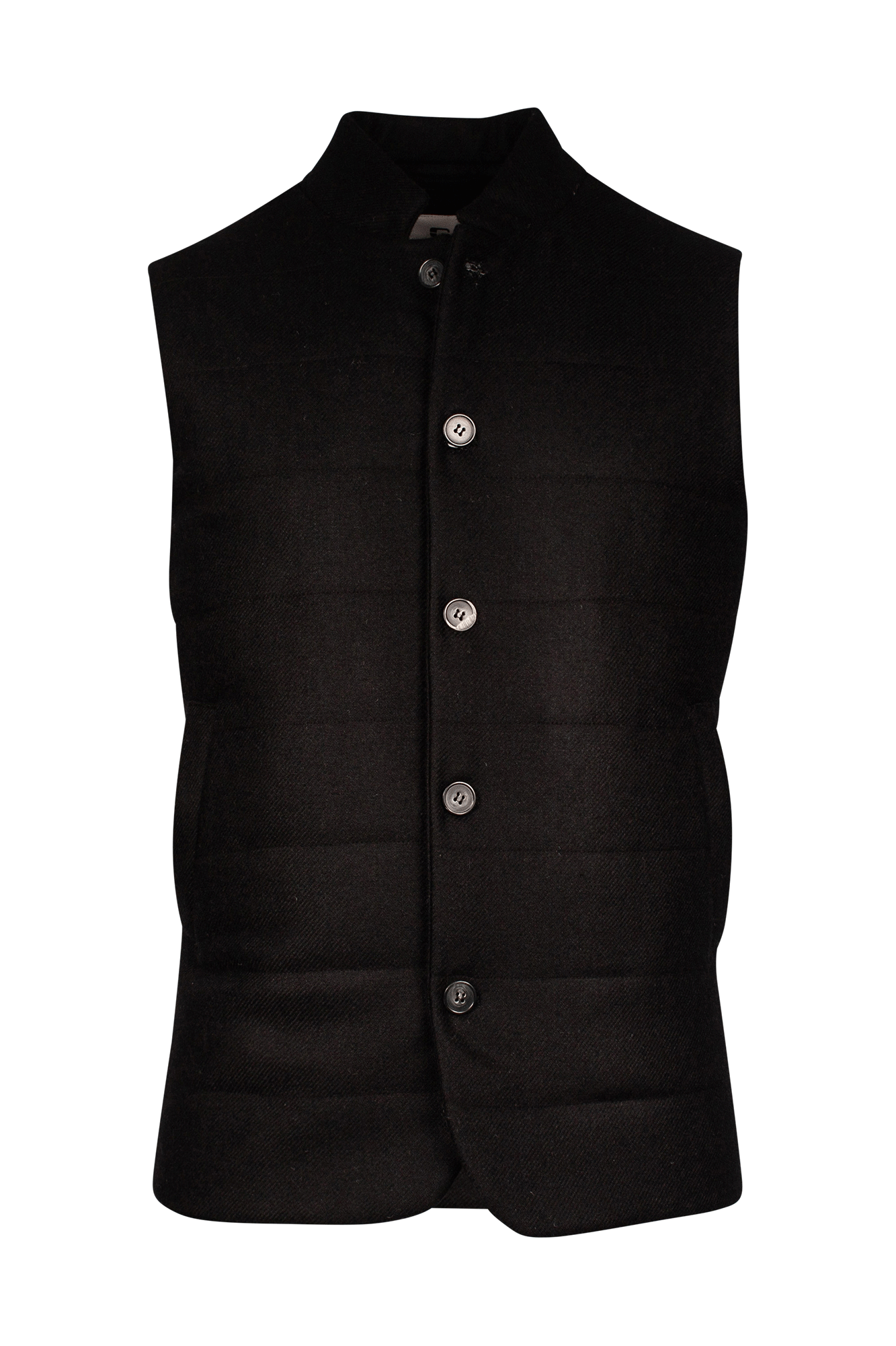 Wool gilet in black by Giordano