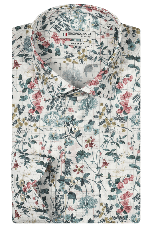 Teal flower Liberty fabric by Giordano