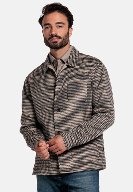 Hand finished soft wool shacket by Giordano