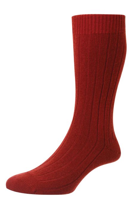 Waddington in Winter Berry Red by Pantherella