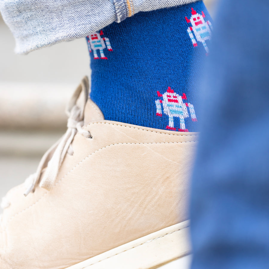 Robot socks by Swole Panda