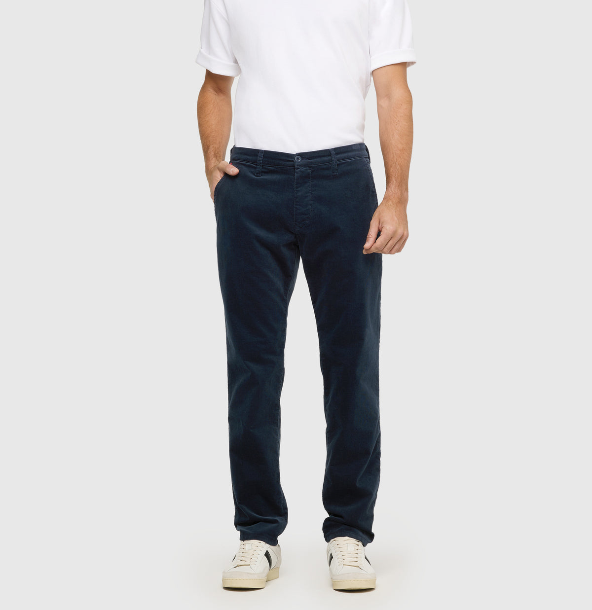 Driver Pants in Navy Corduroy by MAC