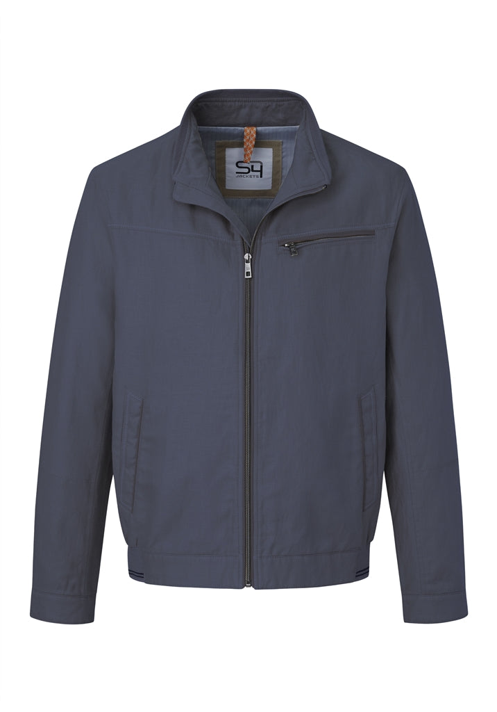 Linen and Cotton bomber jacket in Navy by S4