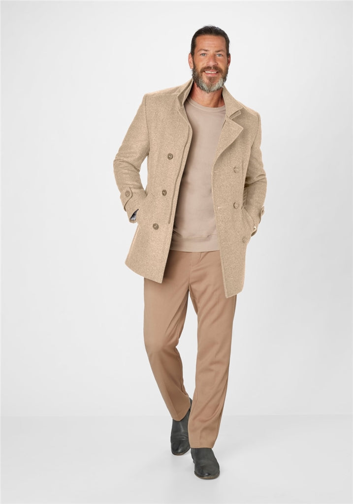 Wool mix coat in oat by S4