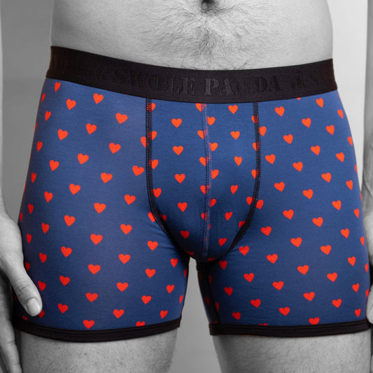 Heart fitted bamboo boxers by Swole Panda