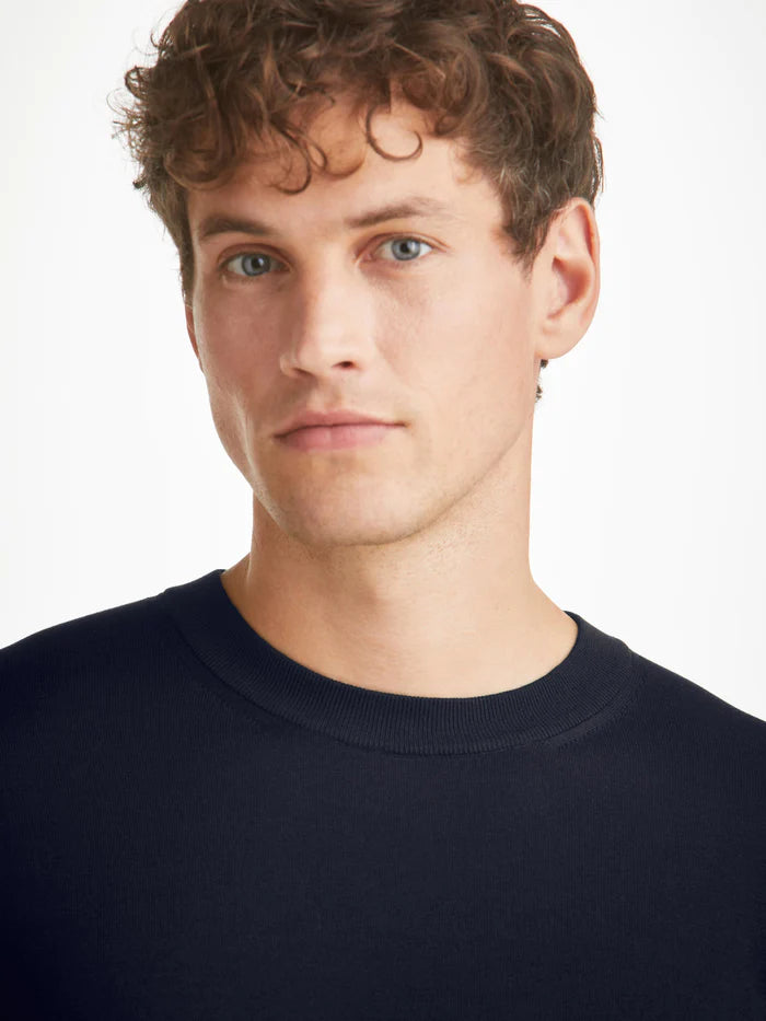 Jacob in navy by Derek Rose