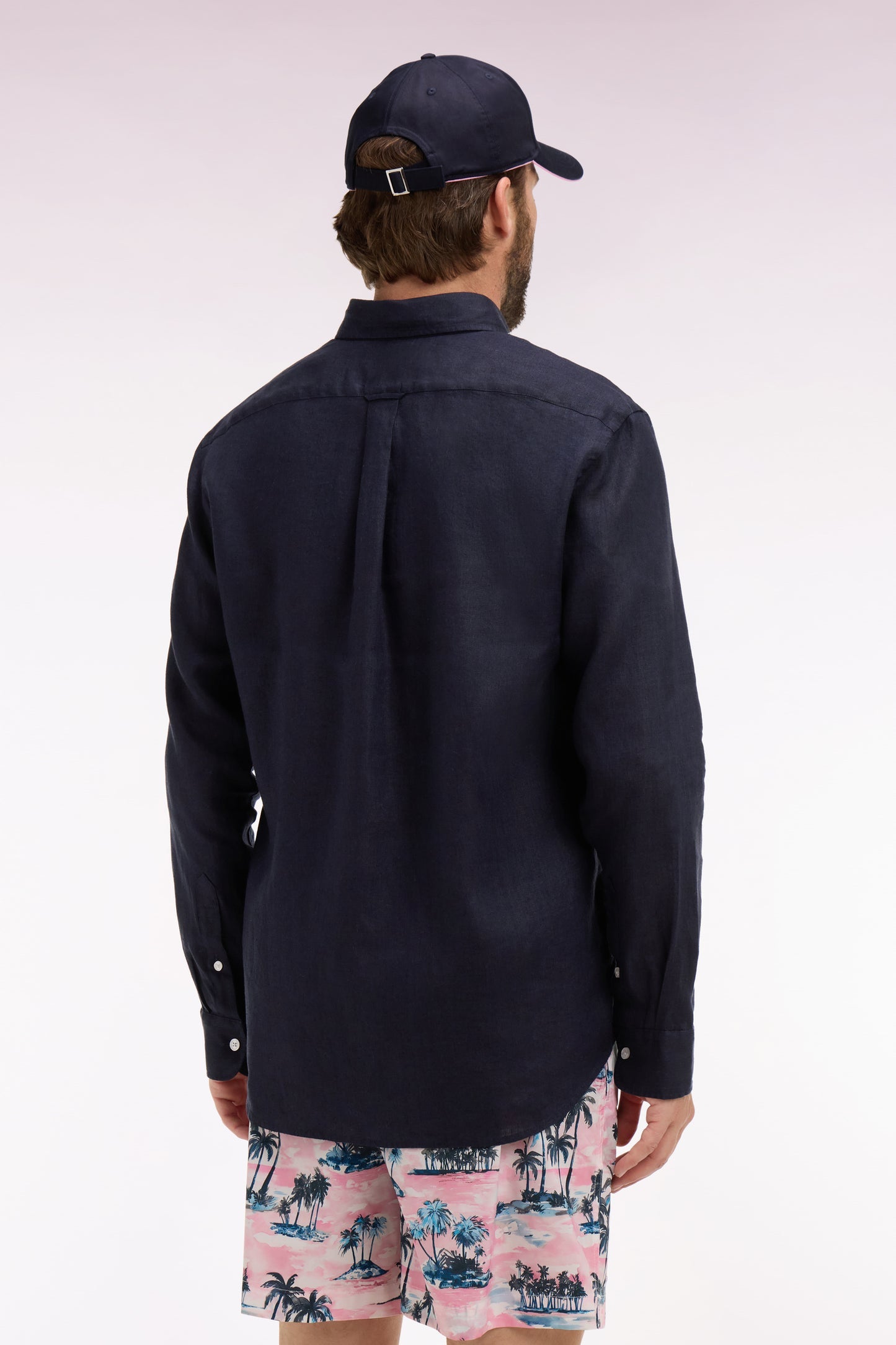 Linen shirt in Navy by Eden Park