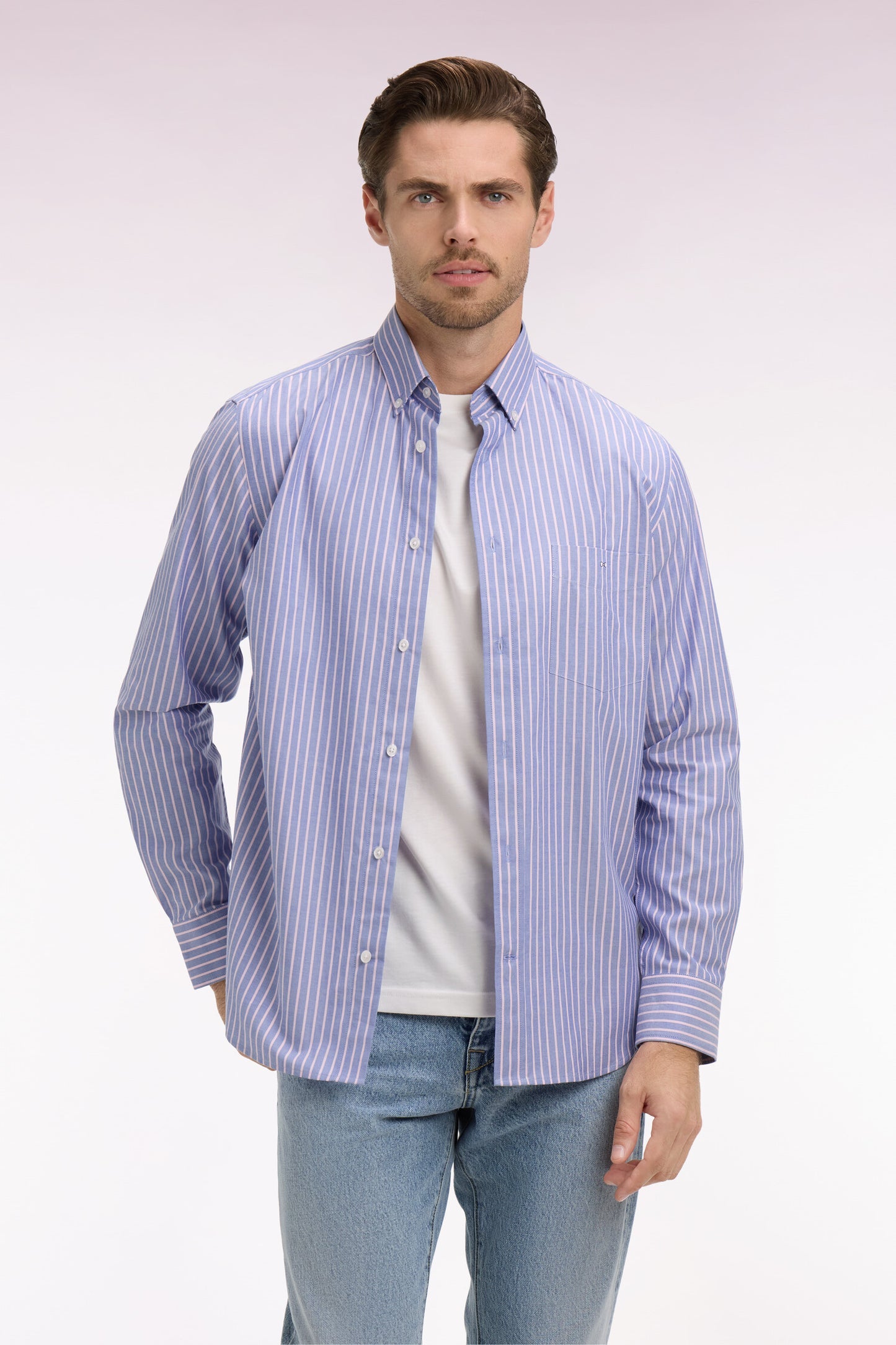 Pinpoint Cotton Stripe by Eden Park