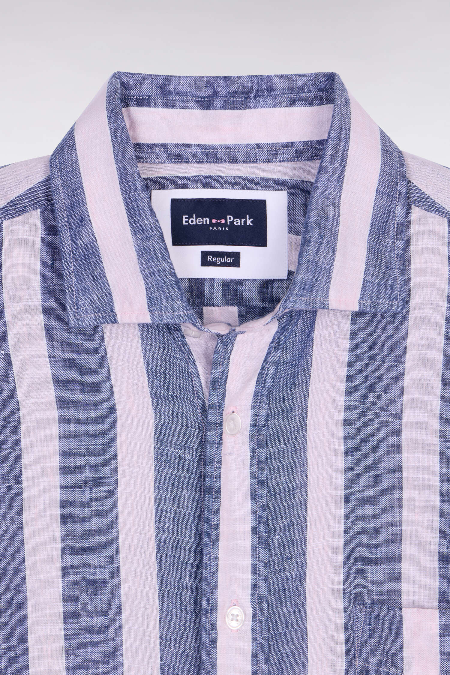 Linen Stripe in Pink and Blue by Eden Park
