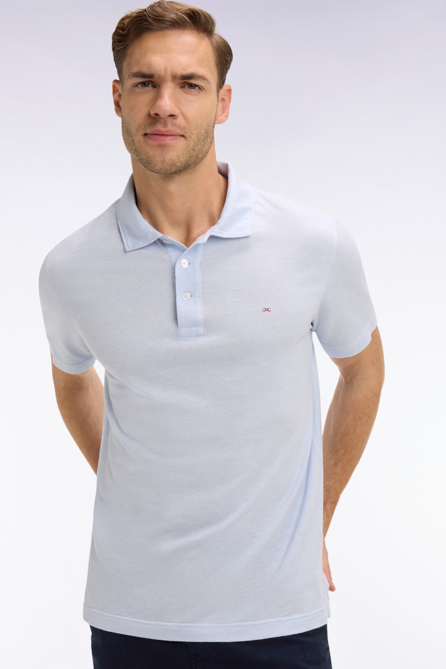 Oxford Polo in Sky Blue by Eden Park