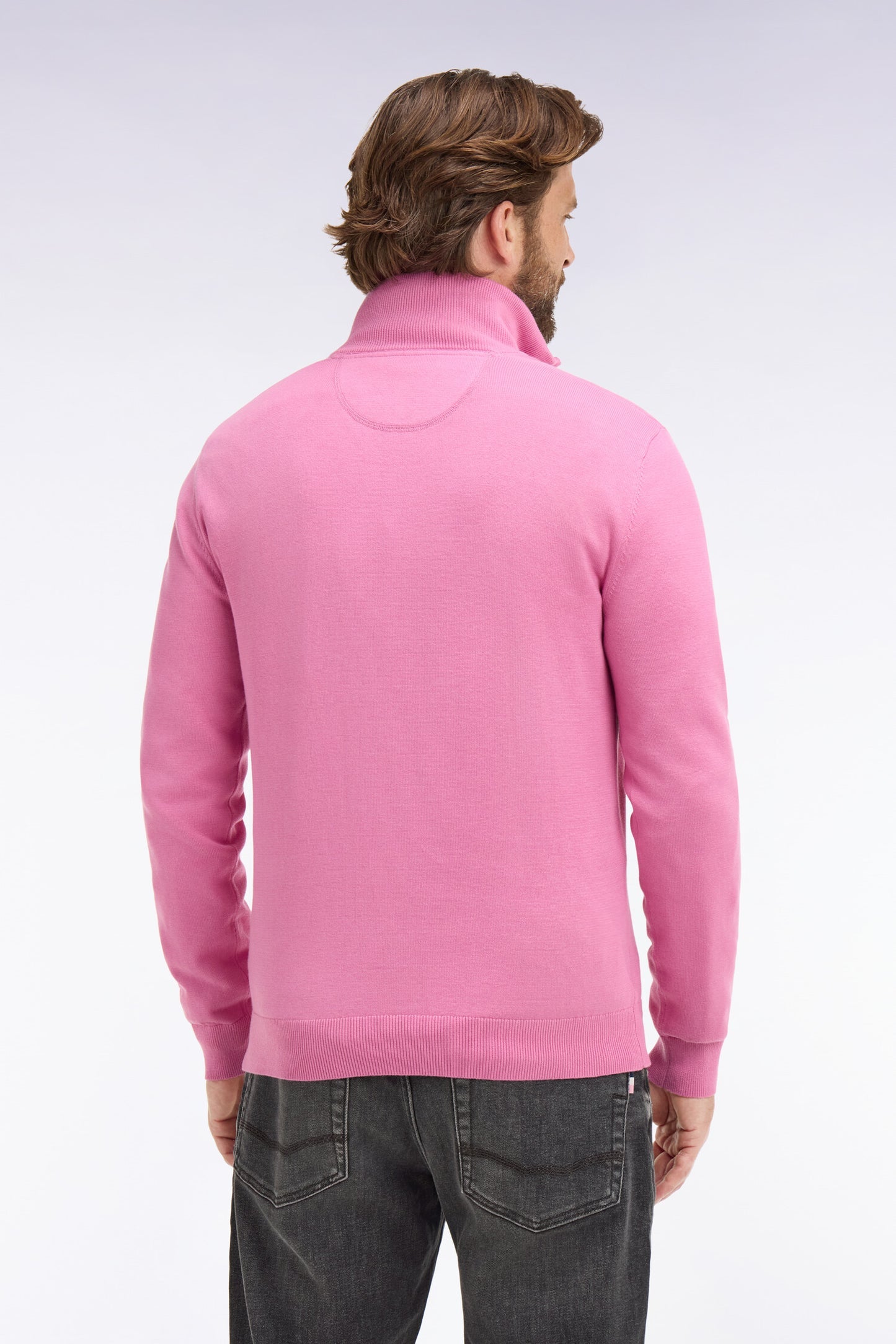 Pink Cotton Trucker-Neck by Eden Park