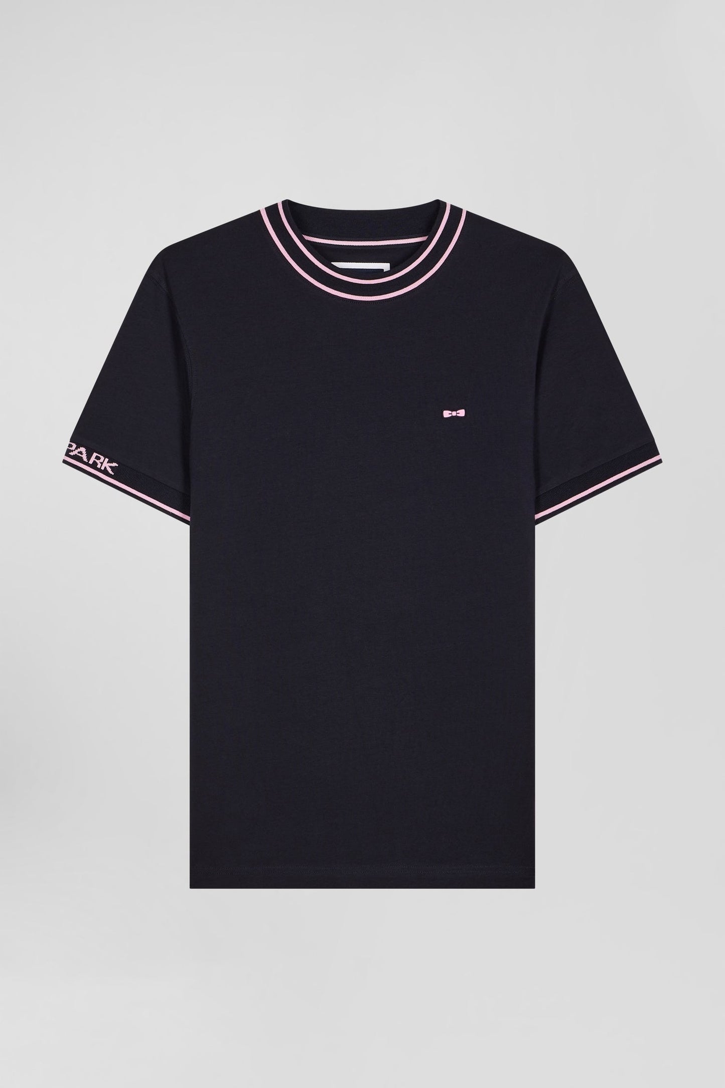 Slim fit T-shirt with pink detail by Eden Park