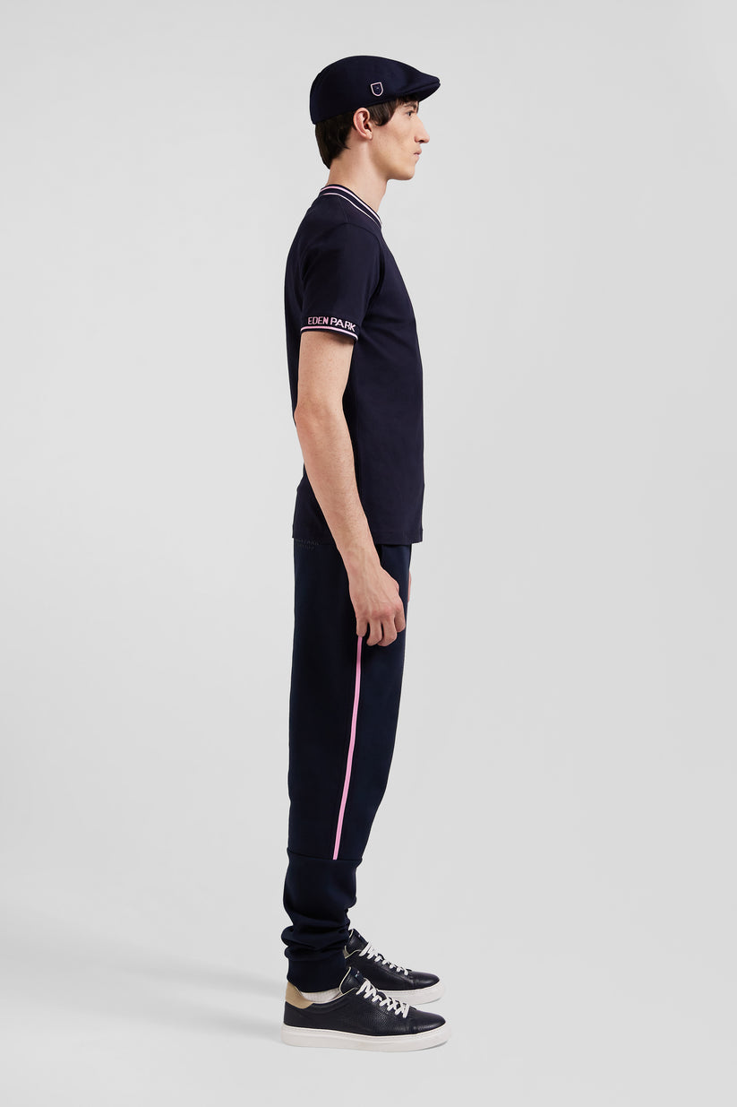Slim fit T-shirt with pink detail by Eden Park