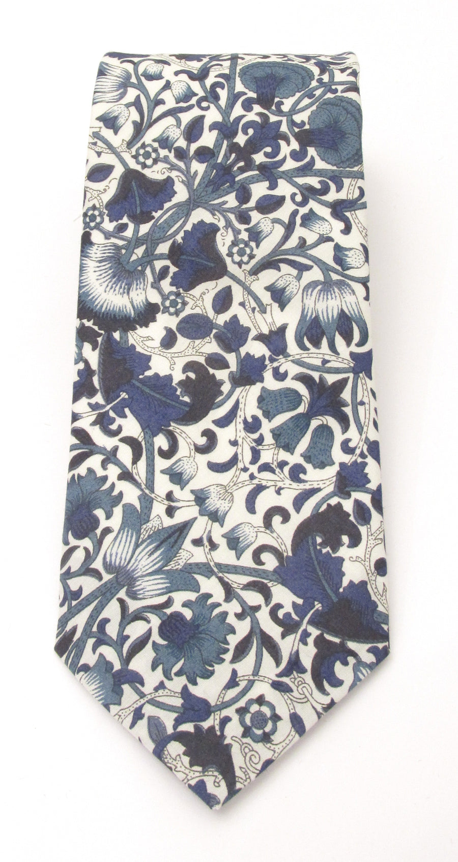 Lodden in Navy Liberty fabric tie by Van Buck