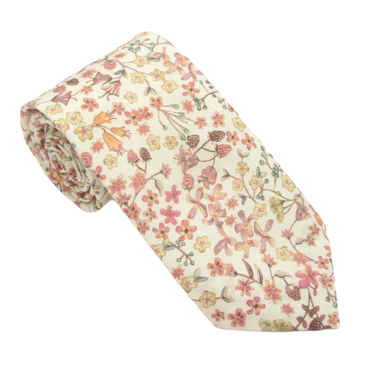 Donna Leigh in Pink Liberty fabric tie by Van Buck