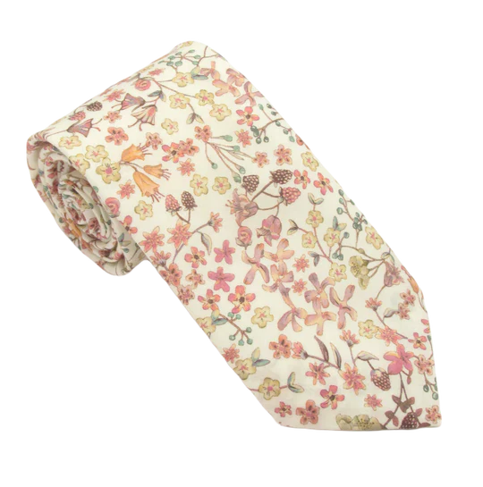 Donna Leigh in Pink Liberty fabric tie by Van Buck