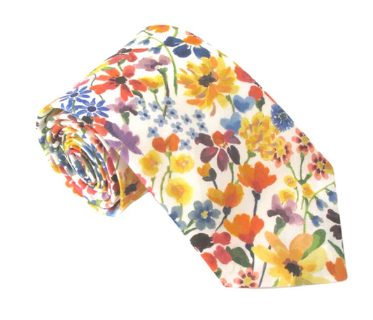 Dreams of Summer in multi Liberty fabric tie by Van Buck